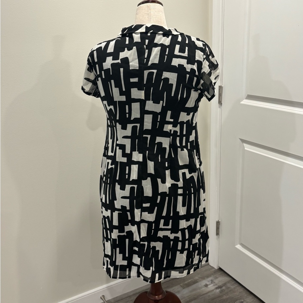 Barn Black and White Midi Dress - Picture 2 of 2